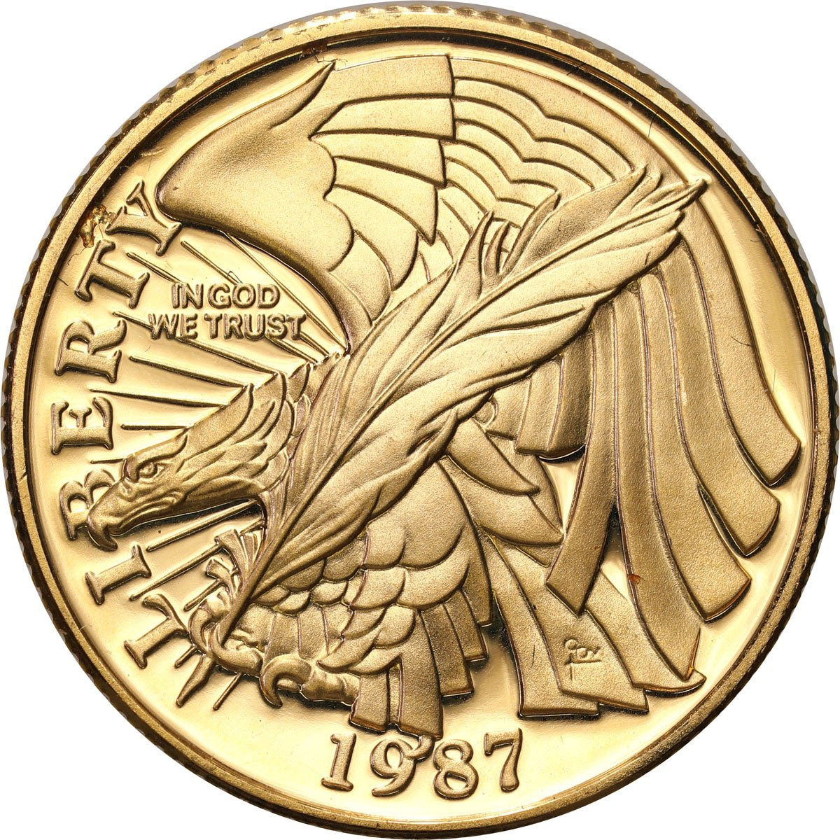 USA. 5 dolarów 1987 Konstytucja - ZŁOTO